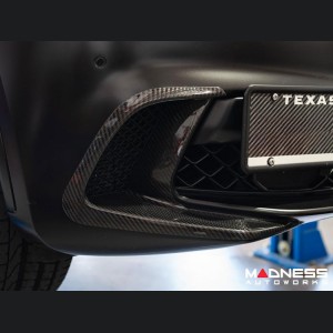 Alfa Romeo Stelvio Carbon Fiber Front Bumper Flaps - Quadrifoglio